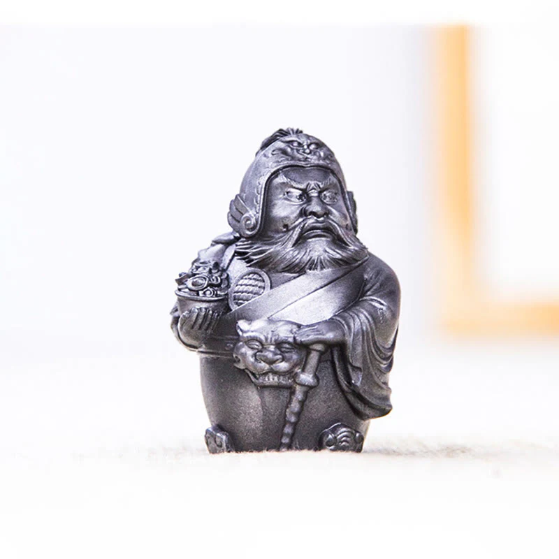 Buddha Stones Fatto a mano Letterario Militare Dio della Ricchezza Polvere di Ferro Ruggine Statua in Resina Decorazione per la Casa - Image 20