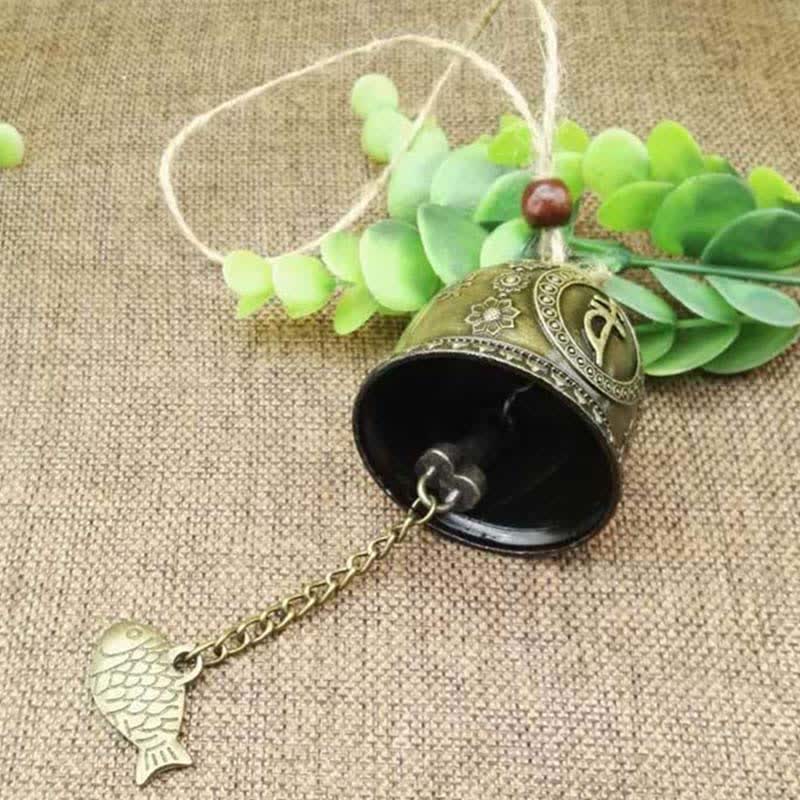 Buddha Stones Feng Shui Buddha Koi Pesce Drago Elefante Campanello a vento Campana Fortuna Decorazione da appendere alla parete - Image 4