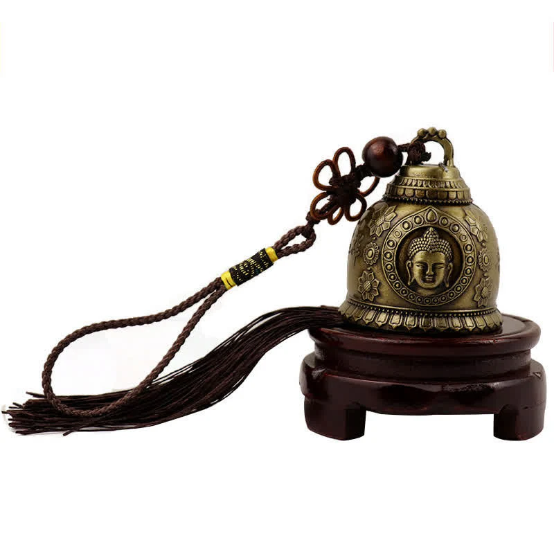 Buddha Stones Feng Shui Buddha Koi Pesce Fenice Campana a vento Campana Fortuna Decorazione da appendere alla parete - Image 3