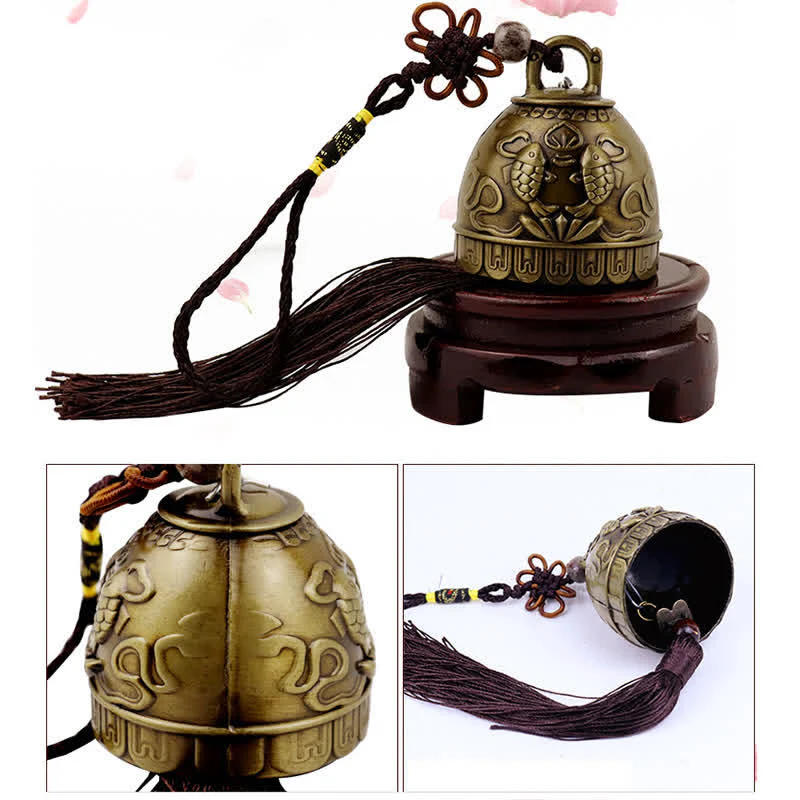 Buddha Stones Feng Shui Buddha Koi Pesce Fenice Campana a vento Campana Fortuna Decorazione da appendere alla parete - Image 8
