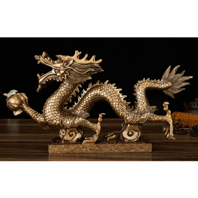 Buddha Stones Feng Shui Drago Nuvola di buon auspicio Ricchezza Fortuna Decorazione - Image 18