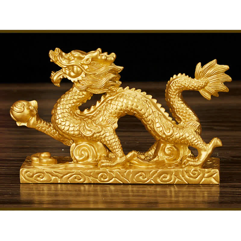 Buddha Stones Feng Shui Drago Nuvola di buon auspicio Ricchezza Fortuna Decorazione - Image 9