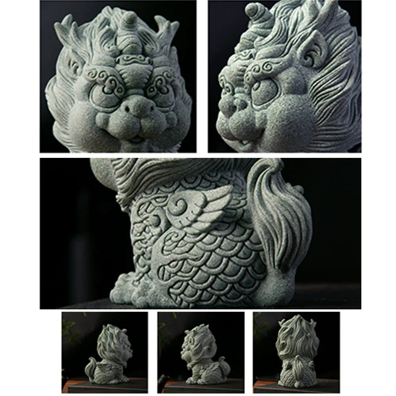 Buddha Stones FengShui Piccolo PiXiu Ricchezza Fortuna Decorazione della casa - Image 12