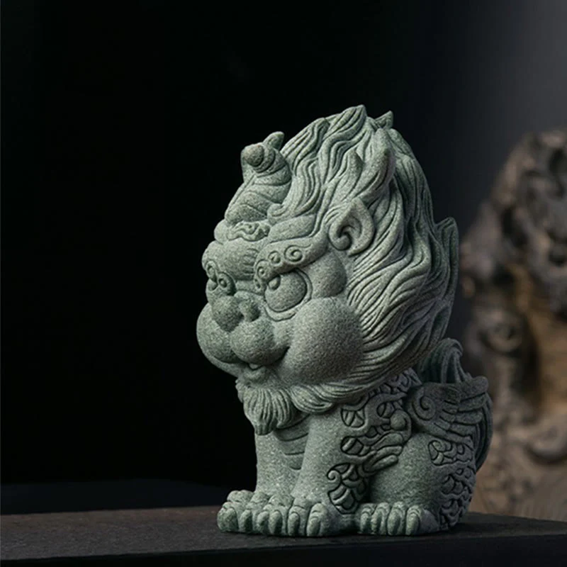 Buddha Stones FengShui Piccolo PiXiu Ricchezza Fortuna Decorazione della casa - Image 9