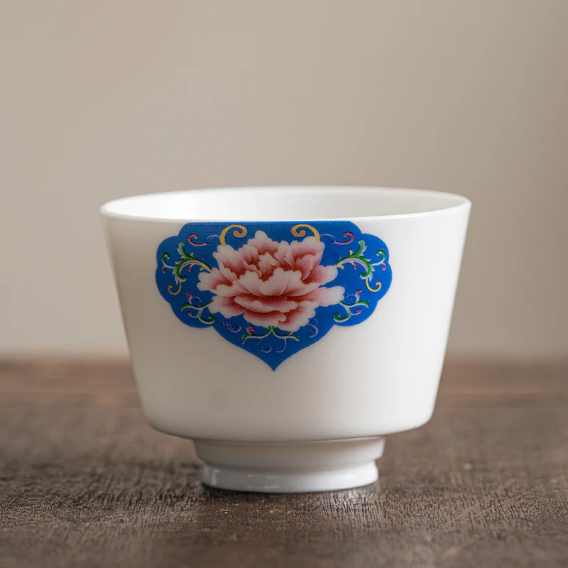 Buddha Stones Fiore di loto Foglia Montagna Padiglione Alce Peonia Tazza da tè in ceramica Tazza da tè Kung Fu - Image 31