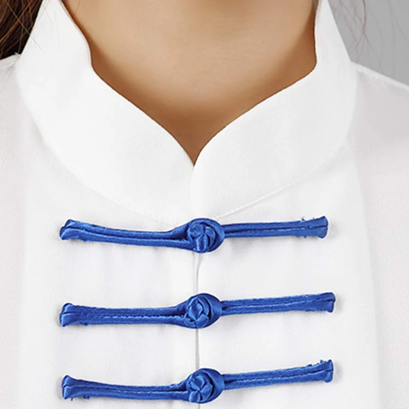 Buddha Stones Fiore Ricamo Meditazione Preghiera Spirituale Zen Tai Chi Qigong Pratica Set di Abbigliamento Unisex - Image 13