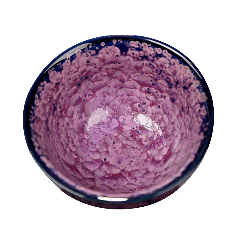 Buddha Stones Fiori di Iris Colorati Forno Cinese Jianzhan Cambiamento Tazza da Tè in Porcellana Tazza da Tè Tenmoku Kung Fu - Image 14