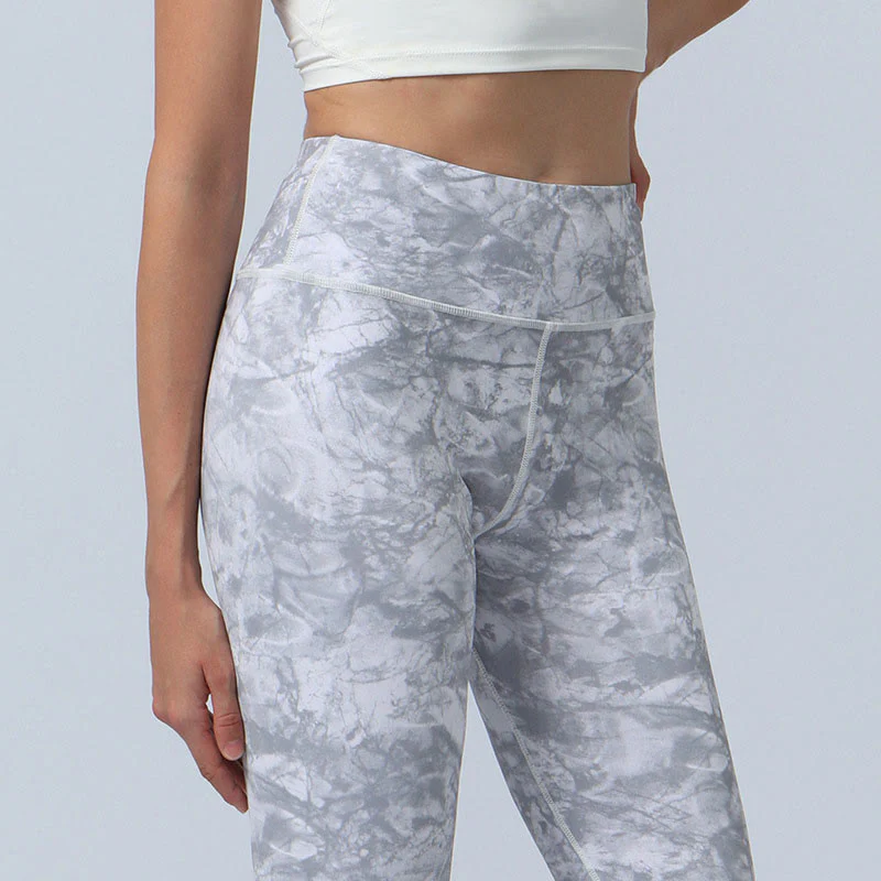 Buddha Stones Flowers Leaves Stampa Sport Fitness Yoga Leggings a vita alta Pantaloni da yoga da donna - Image 19