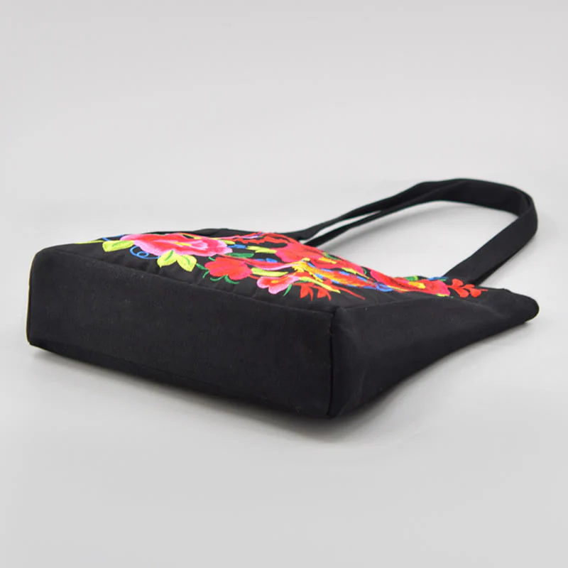 Buddha Stones Galsang Magpie Peony Camellia Chrysanthemum Ricamo Tela Shopping Borsa Borsa a mano Borsa a tracolla - Image 11