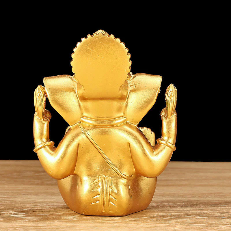 Buddha Stones Ganesh Ganpati Statua Elefante Trasformazione Decorazione Casa Resina - Image 7