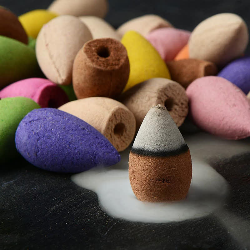 Buddha Stones Gufo carino Fontana di fumo a riflusso in ceramica Bruciatore di incenso Decorazione per meditazione - Image 12