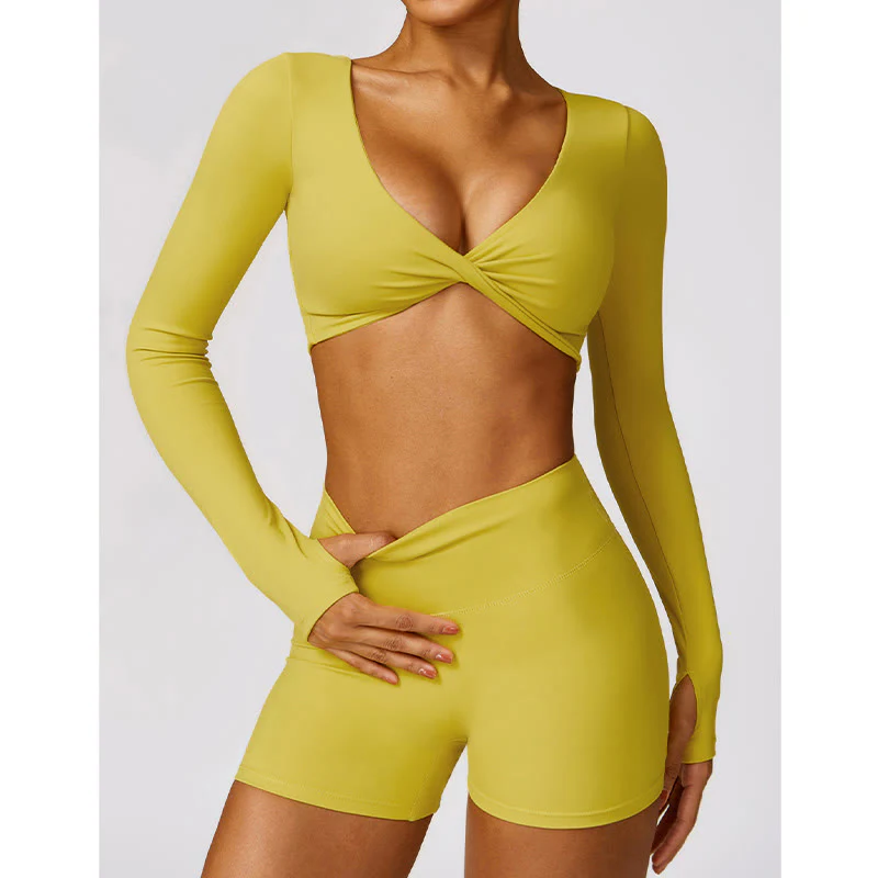 Buddha Stones Gym Sport Yoga Reggiseno senza schienale Canotta corta Pantaloncini traspiranti - Image 40