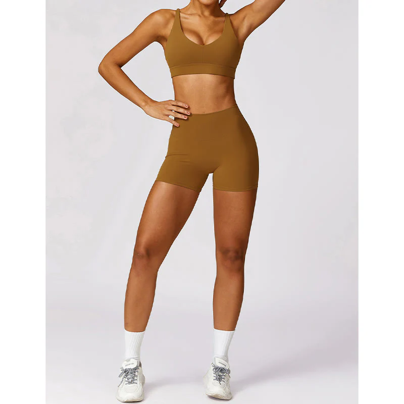 Buddha Stones Gym Sport Yoga Reggiseno senza schienale Canotta corta Pantaloncini traspiranti - Image 52
