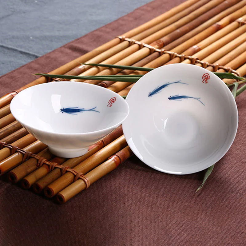 Buddha Stones Jingdezhen blu e bianco porcellana Koi Fish tazza da tè in ceramica Kung Fu tazze da tè - Image 3