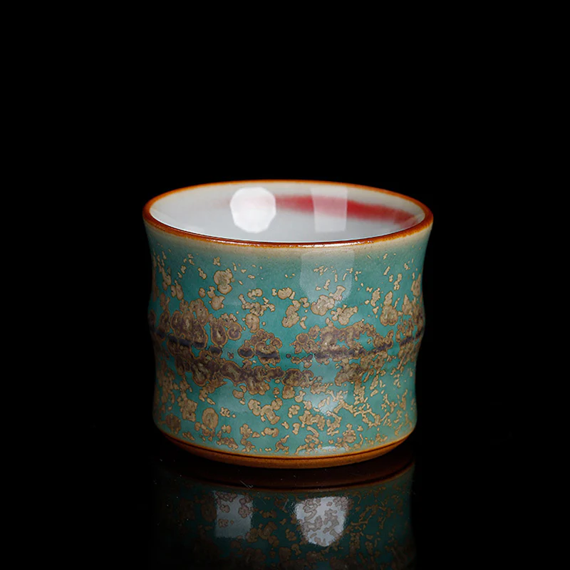 Buddha Stones Kiln Change Ceramica Bambù Design Tazza da tè Kung Fu Tazza da tè - Image 3