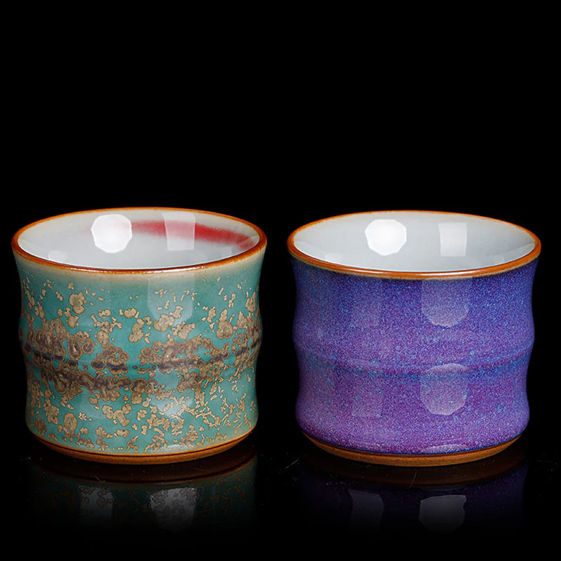 Buddha Stones Kiln Change Ceramica Bambù Design Tazza da tè Kung Fu Tazza da tè - Image 9