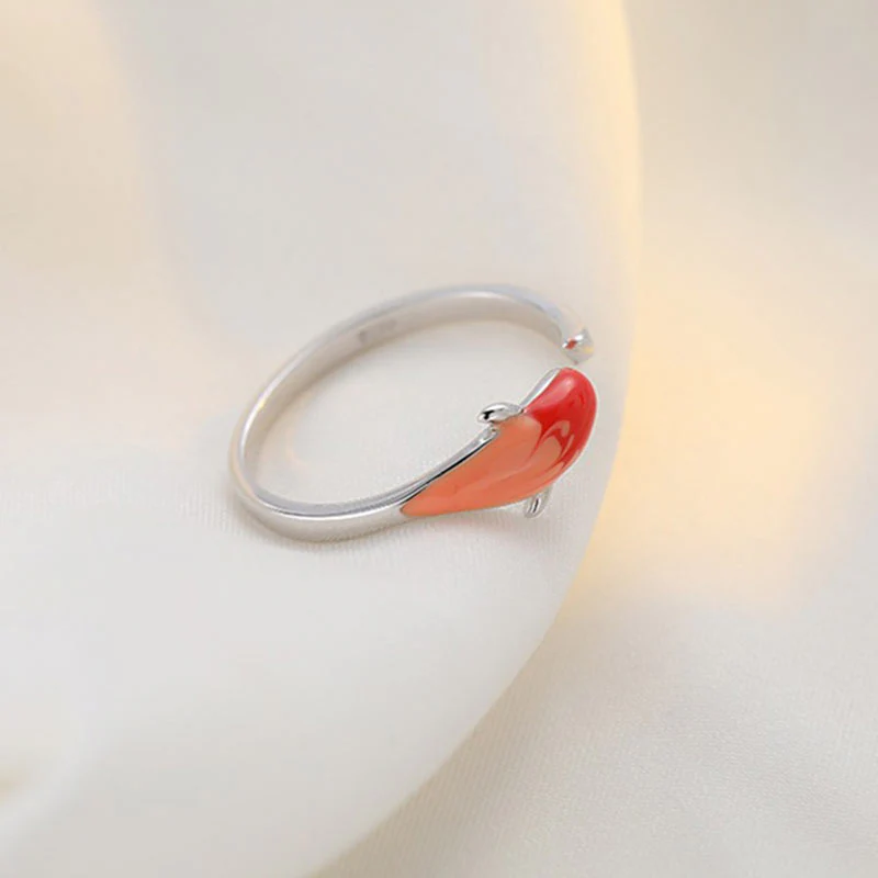 Buddha Stones Koi Fish Rame Equilibrio Fortuna Anello Regolabile - Image 9