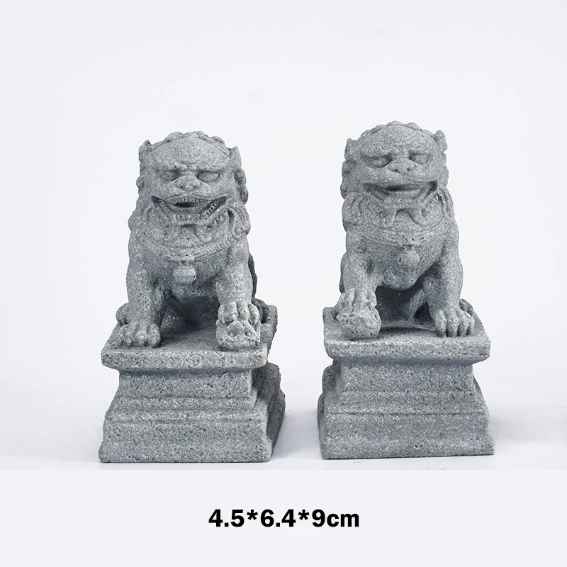 Buddha Stones Leone Fu Foo Cani Elefante Allontanare il Male Benedizione Decorazione della Casa - Image 5