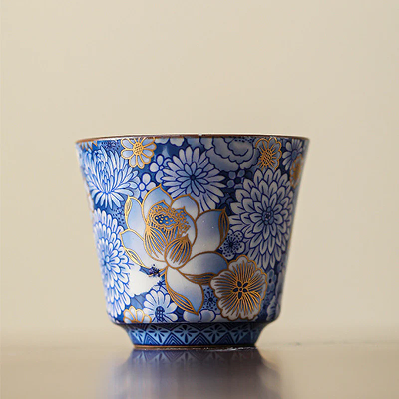 Buddha Stones Loto Crisantemo Fiore di Prugna Tazza da Tè Kung Fu Tazza da Tè Teiera - Image 9