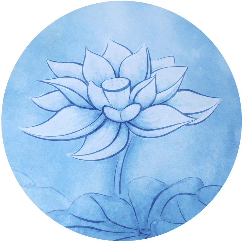 Buddha Stones Lotus Mandala Pattern Tappetino pieghevole per meditazione yoga Decorazione per la casa