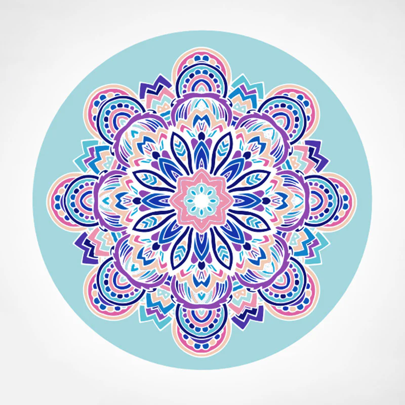 Buddha Stones Lotus Mandala Pattern Tappetino pieghevole per meditazione yoga Decorazione per la casa - Image 12