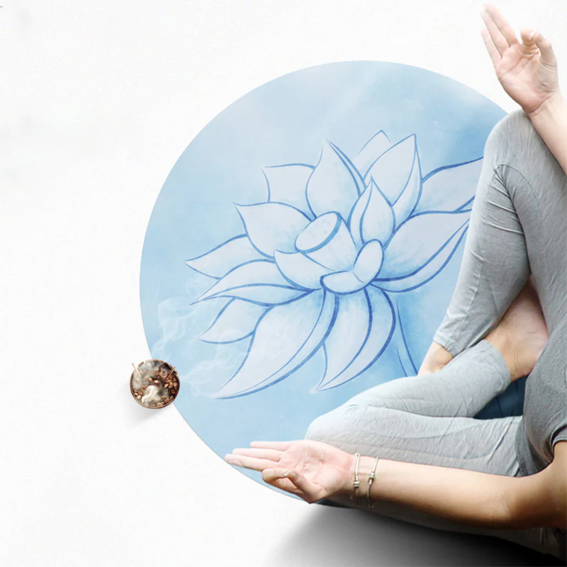 Buddha Stones Lotus Mandala Pattern Tappetino pieghevole per meditazione yoga Decorazione per la casa - Image 4