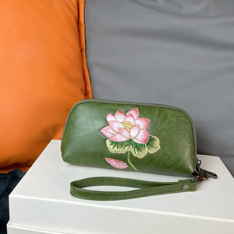 Buddha Stones Lotus Su Ricamo Viaggio Shopping Borsa Borsa - Image 12