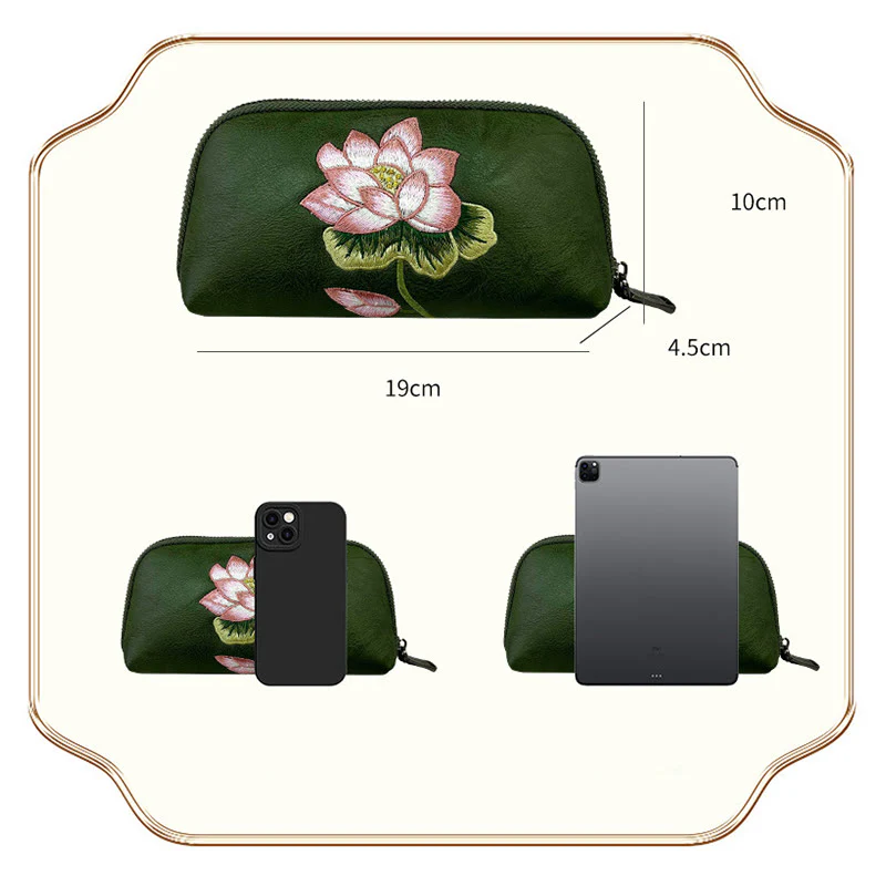 Buddha Stones Lotus Su Ricamo Viaggio Shopping Borsa Borsa - Image 17