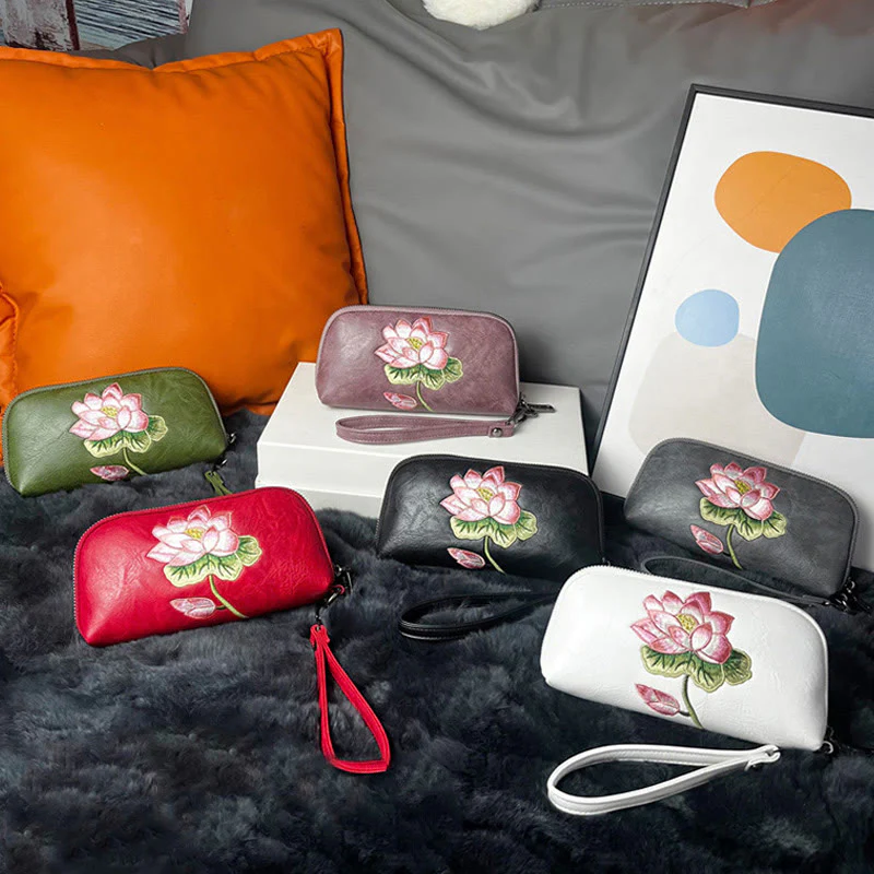 Buddha Stones Lotus Su Ricamo Viaggio Shopping Borsa Borsa - Image 18