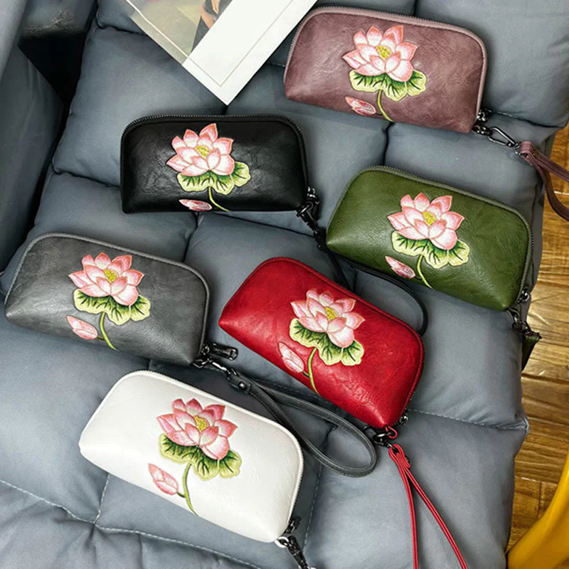 Buddha Stones Lotus Su Ricamo Viaggio Shopping Borsa Borsa - Image 19