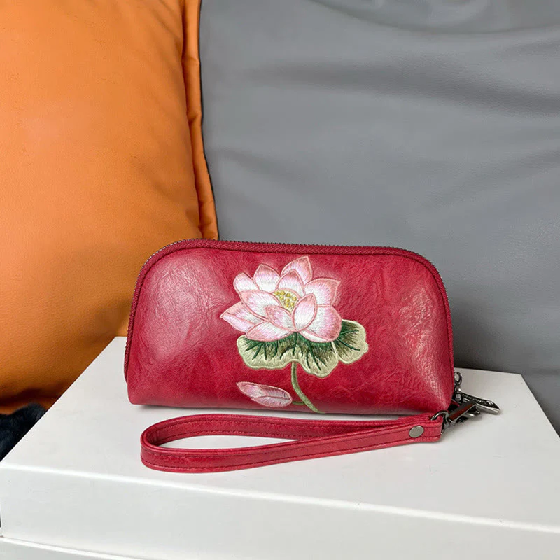 Buddha Stones Lotus Su Ricamo Viaggio Shopping Borsa Borsa - Image 4