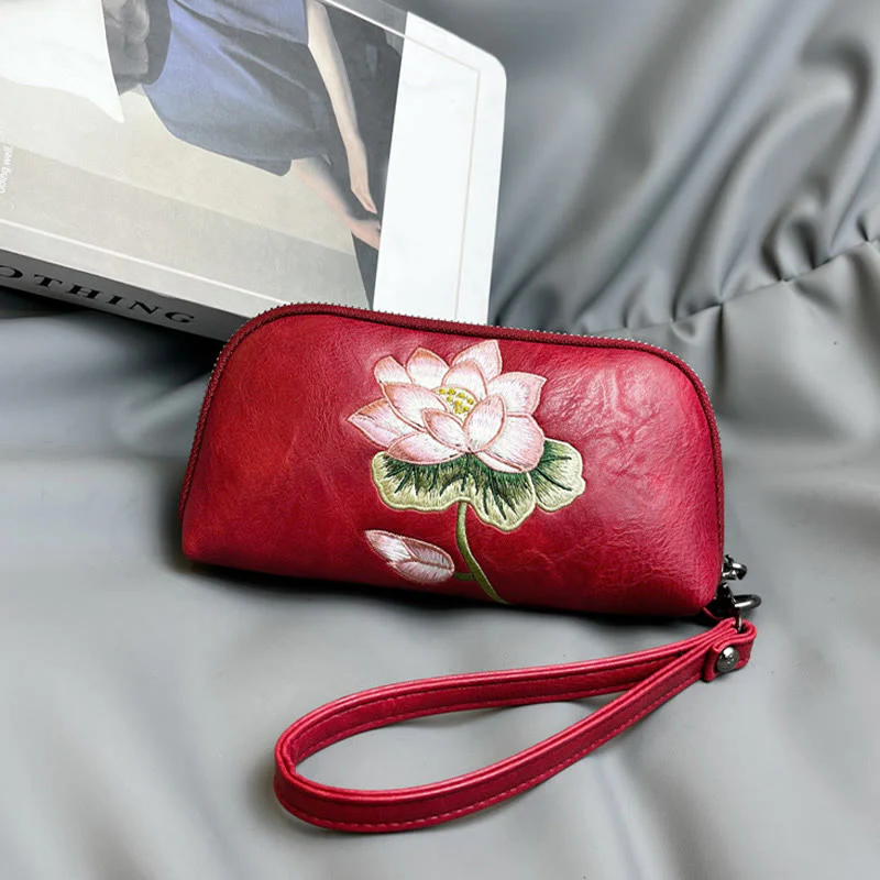 Buddha Stones Lotus Su Ricamo Viaggio Shopping Borsa Borsa - Image 5