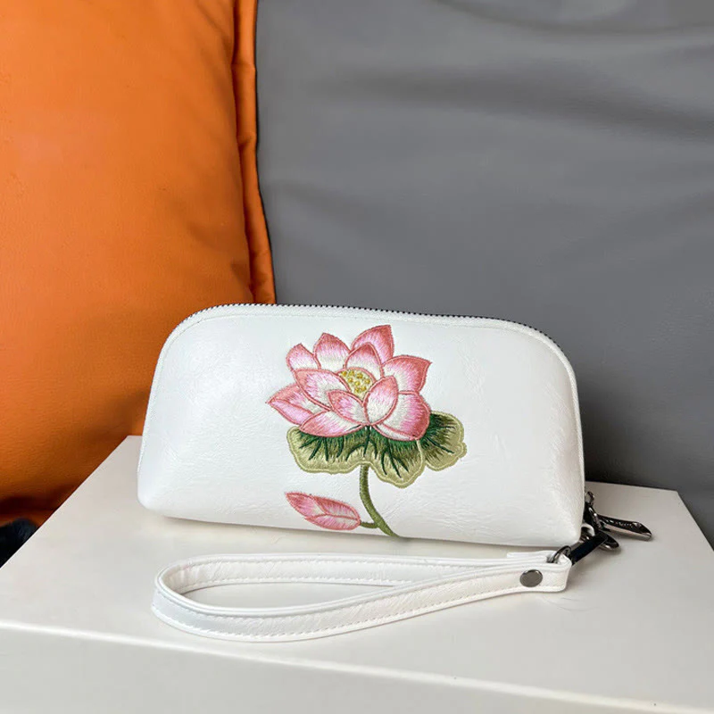 Buddha Stones Lotus Su Ricamo Viaggio Shopping Borsa Borsa - Image 9