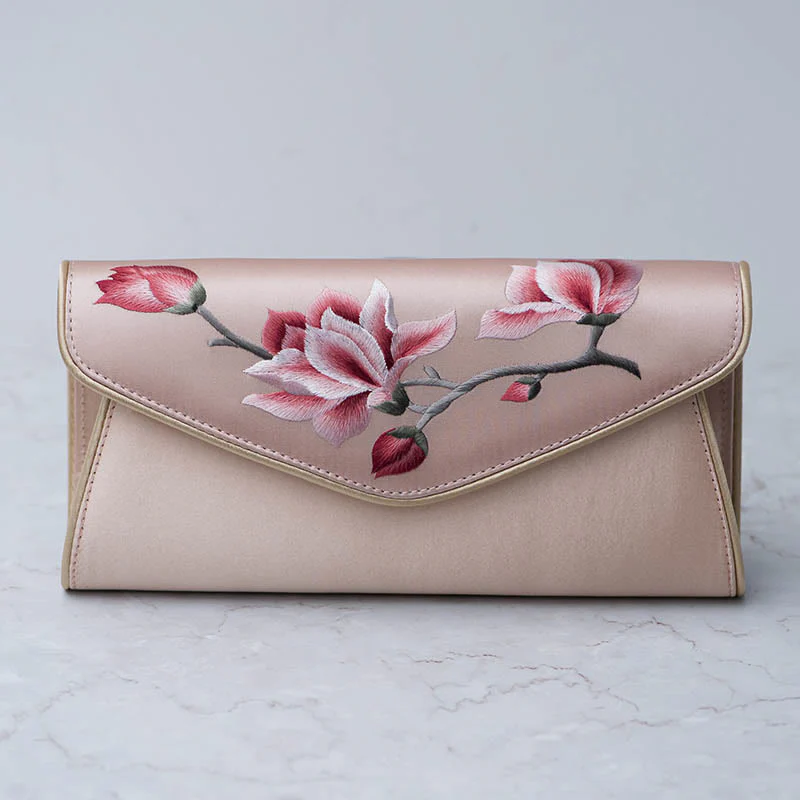 Buddha Stones Magnolia Su Ricamo Borsa da sposa Borsa a tracolla Borsa a mano - Image 11