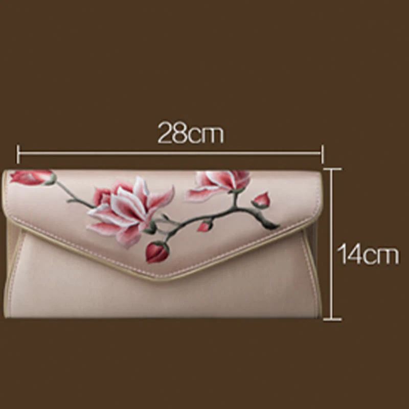 Buddha Stones Magnolia Su Ricamo Borsa da sposa Borsa a tracolla Borsa a mano - Image 14