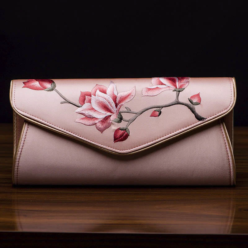 Buddha Stones Magnolia Su Ricamo Borsa da sposa Borsa a tracolla Borsa a mano - Image 18
