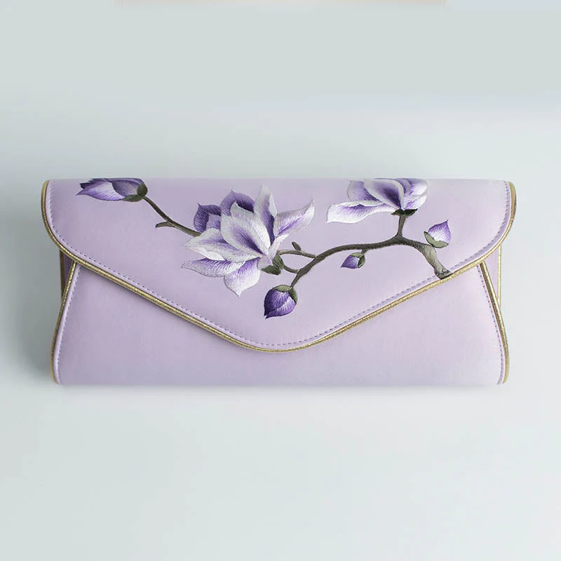 Buddha Stones Magnolia Su Ricamo Borsa da sposa Borsa a tracolla Borsa a mano - Image 20