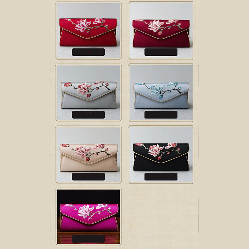 Buddha Stones Magnolia Su Ricamo Borsa da sposa Borsa a tracolla Borsa a mano - Image 27