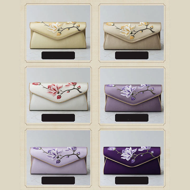 Buddha Stones Magnolia Su Ricamo Borsa da sposa Borsa a tracolla Borsa a mano - Image 28