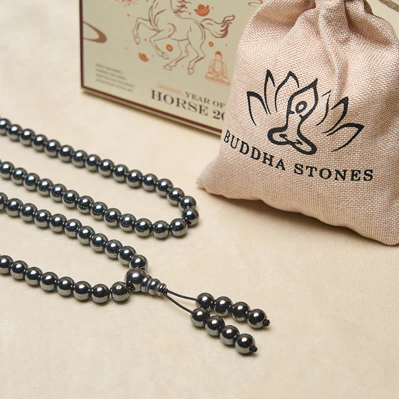 Buddha Stones Mala con 108 perle Terahertz Focus Clarity - Image 6