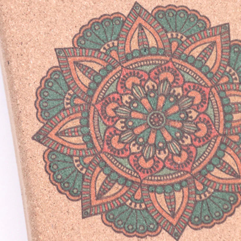 Buddha Stones Mandala Tibetano Blocco di Sughero per Yoga Consapevole - Image 17