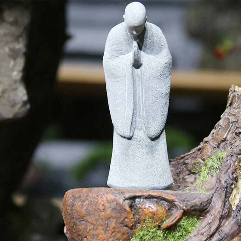 Buddha Stones Meditazione Buddha Monaco Serenità Decorazione della casa - Image 11