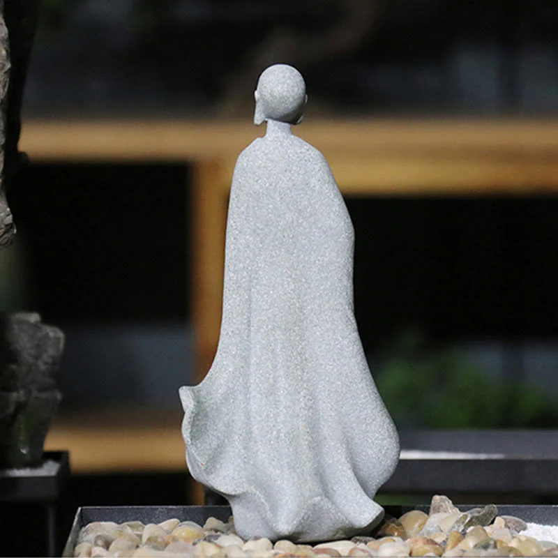 Buddha Stones Meditazione Buddha Monaco Serenità Decorazione della casa - Image 3