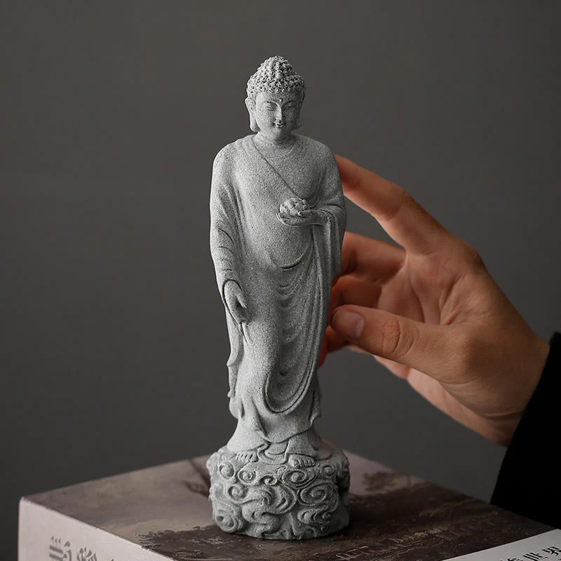 Buddha Stones Meditazione Buddha Nuvole di buon auspicio Design Serenità Decorazione della casa - Image 8