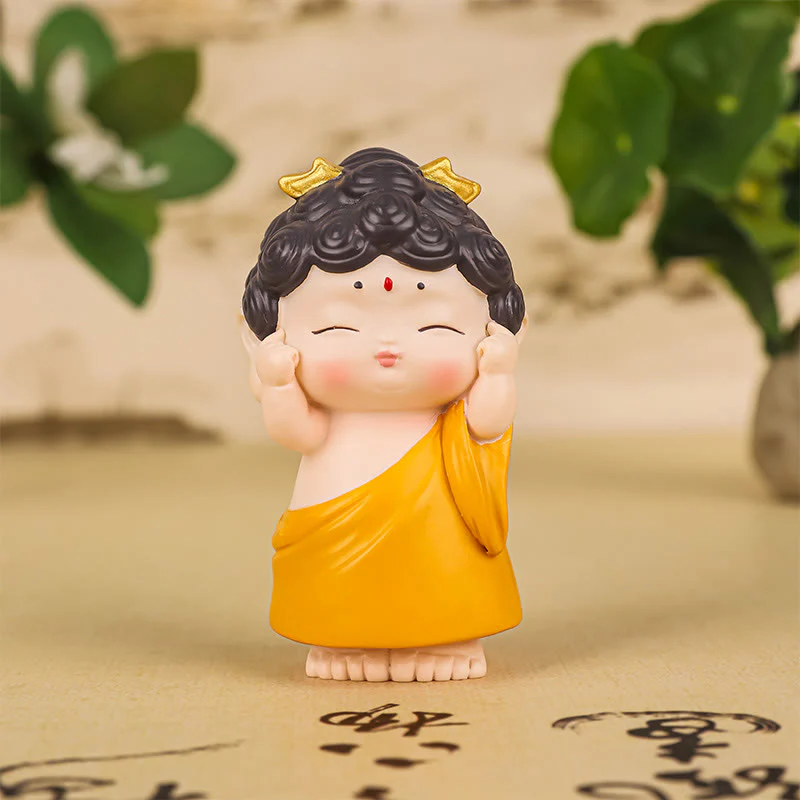 Buddha Stones Meditazione Loto Amitabha Buddha Statua in resina Compassione Decorazione per la casa - Image 16