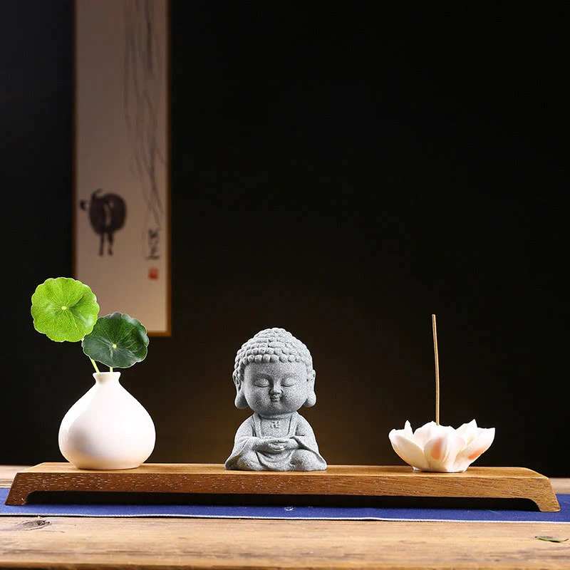 Buddha Stones Meditazione Preghiera del Buddha Compassione Serenità Decorazione della casa - Image 18