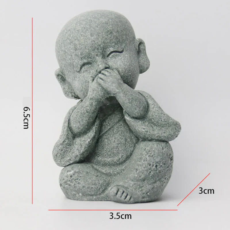 Buddha Stones Meditazione Preghiera Monaco Statua del Buddha Serenità Decorazione della casa - Image 16