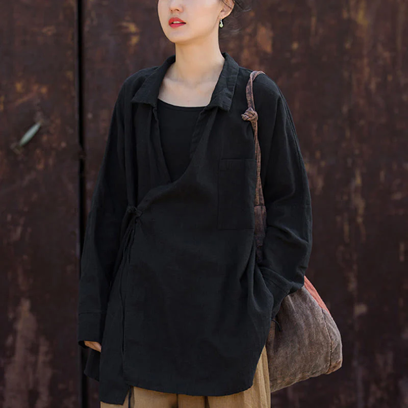 Buddha Stones Meditazione Ramie Cotone Abbigliamento - Image 17