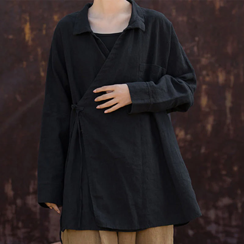 Buddha Stones Meditazione Ramie Cotone Abbigliamento - Image 20