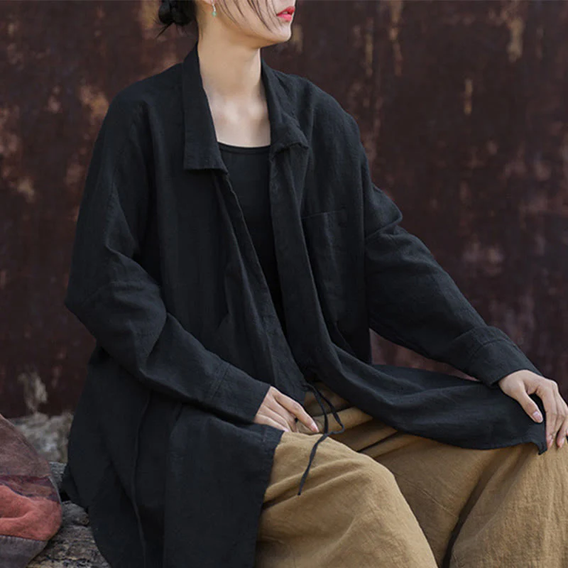 Buddha Stones Meditazione Ramie Cotone Abbigliamento - Image 28